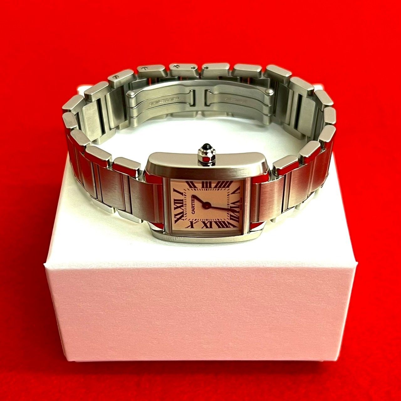 稼働品 極 美品 希少品 CARTIER カルティエ タンク フランセーズ SM 