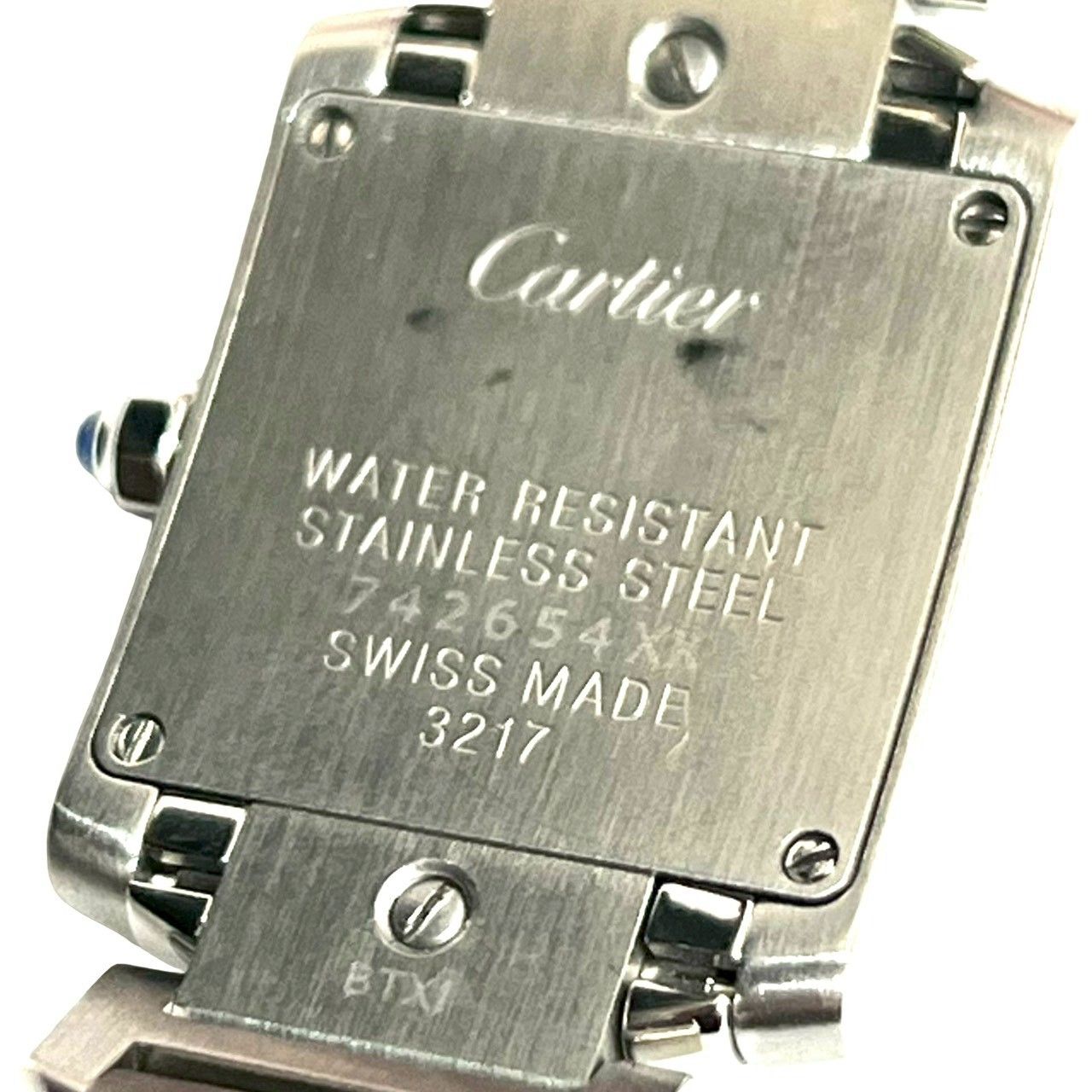 稼働品 極 美品 希少品 CARTIER カルティエ タンク フランセーズ SM 