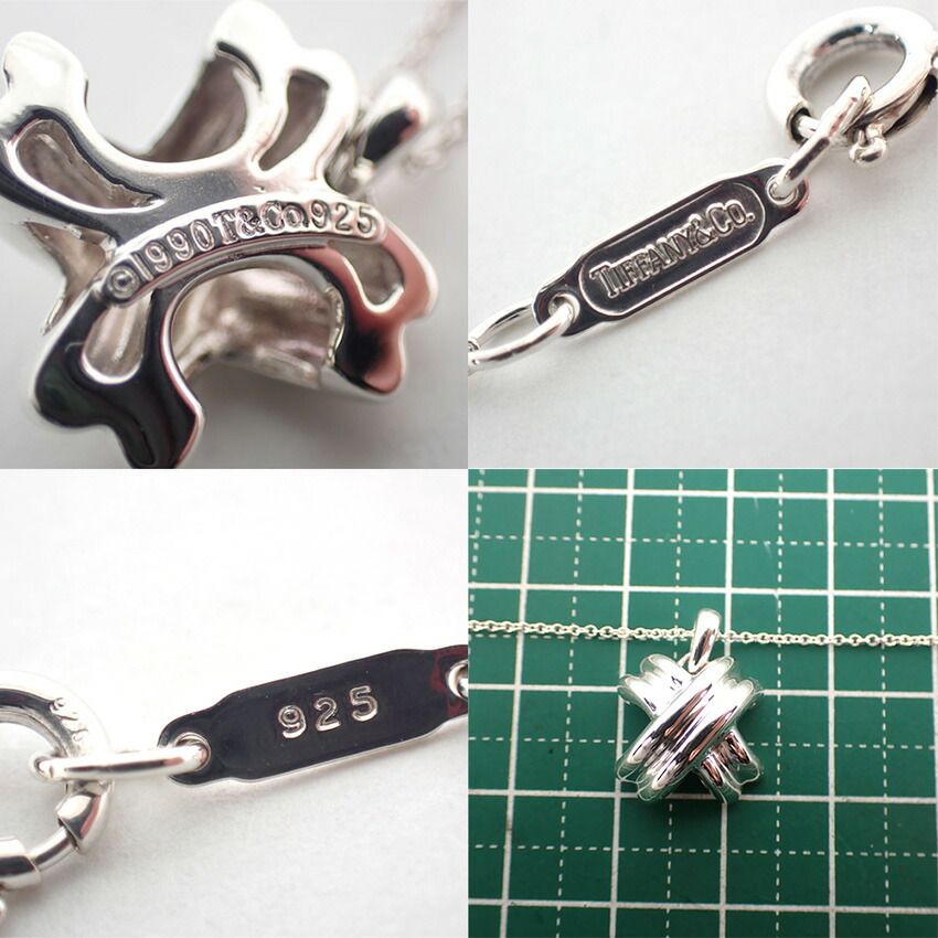 ティファニー 925/750 シグネチャー クロス ペンダント/j153-7 - メルカリ