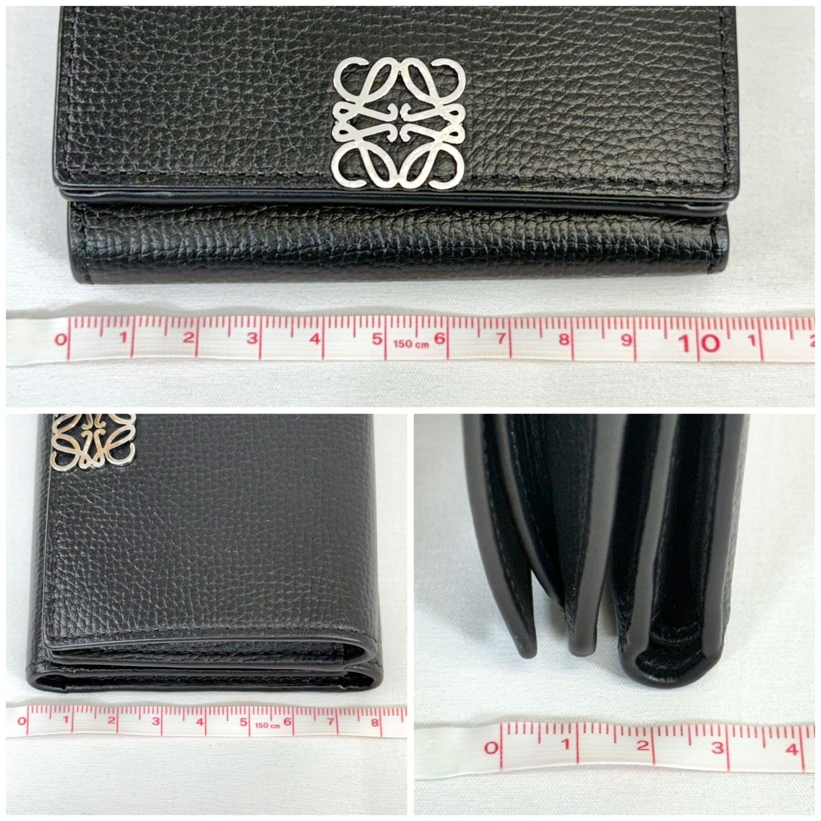 人気・美品】LOEWE ロエベ アナグラム トライフォールド Wホック 