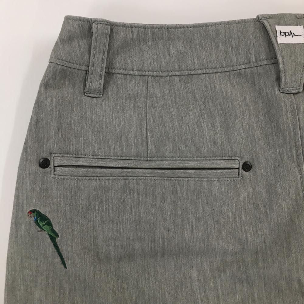 超美品】ナノユニバースゴルフ スカート 杢グレー ロゴ刺しゅう黒