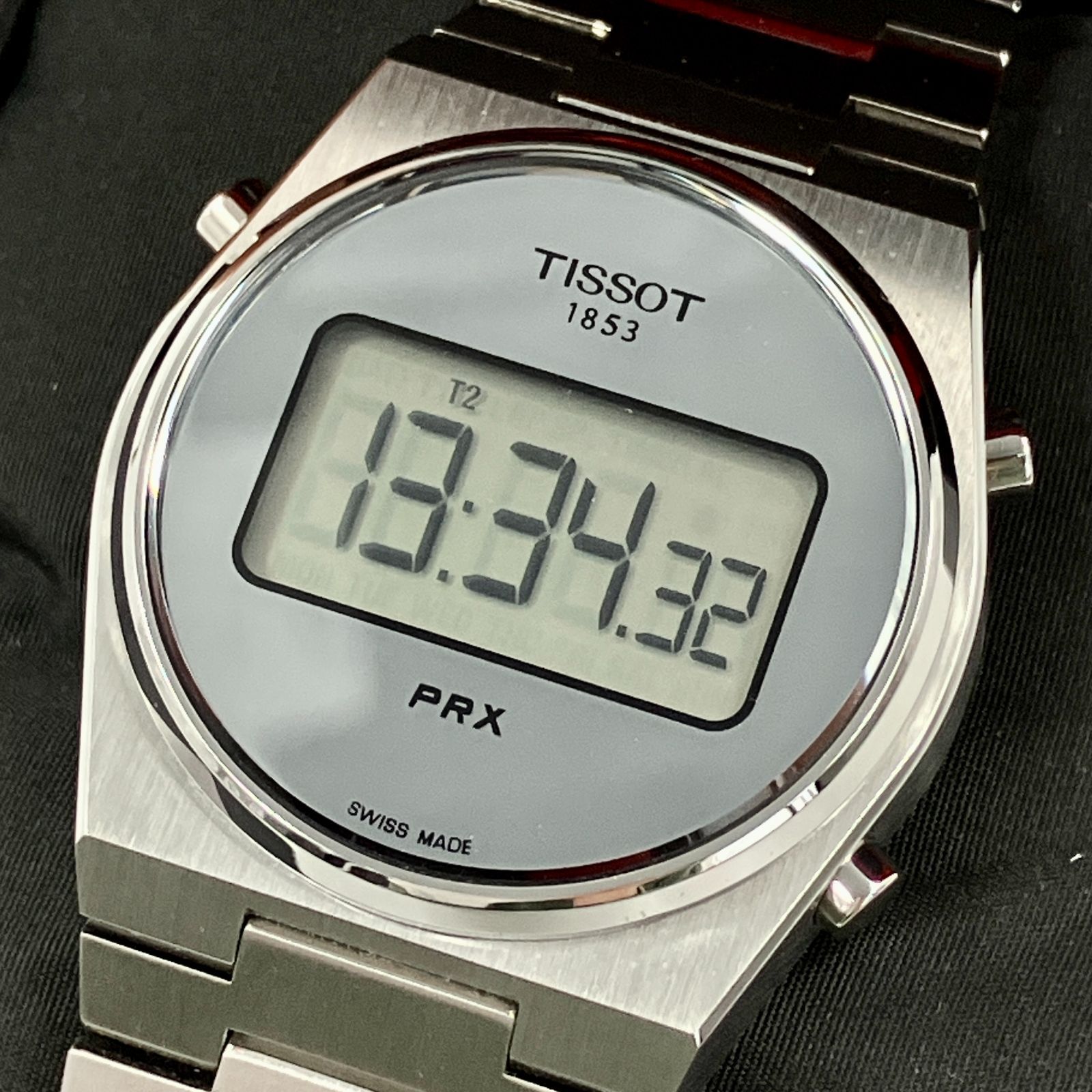 美品】ティソ TISSOT PRX デジタル T137263A 腕時計 シルバー クォーツ