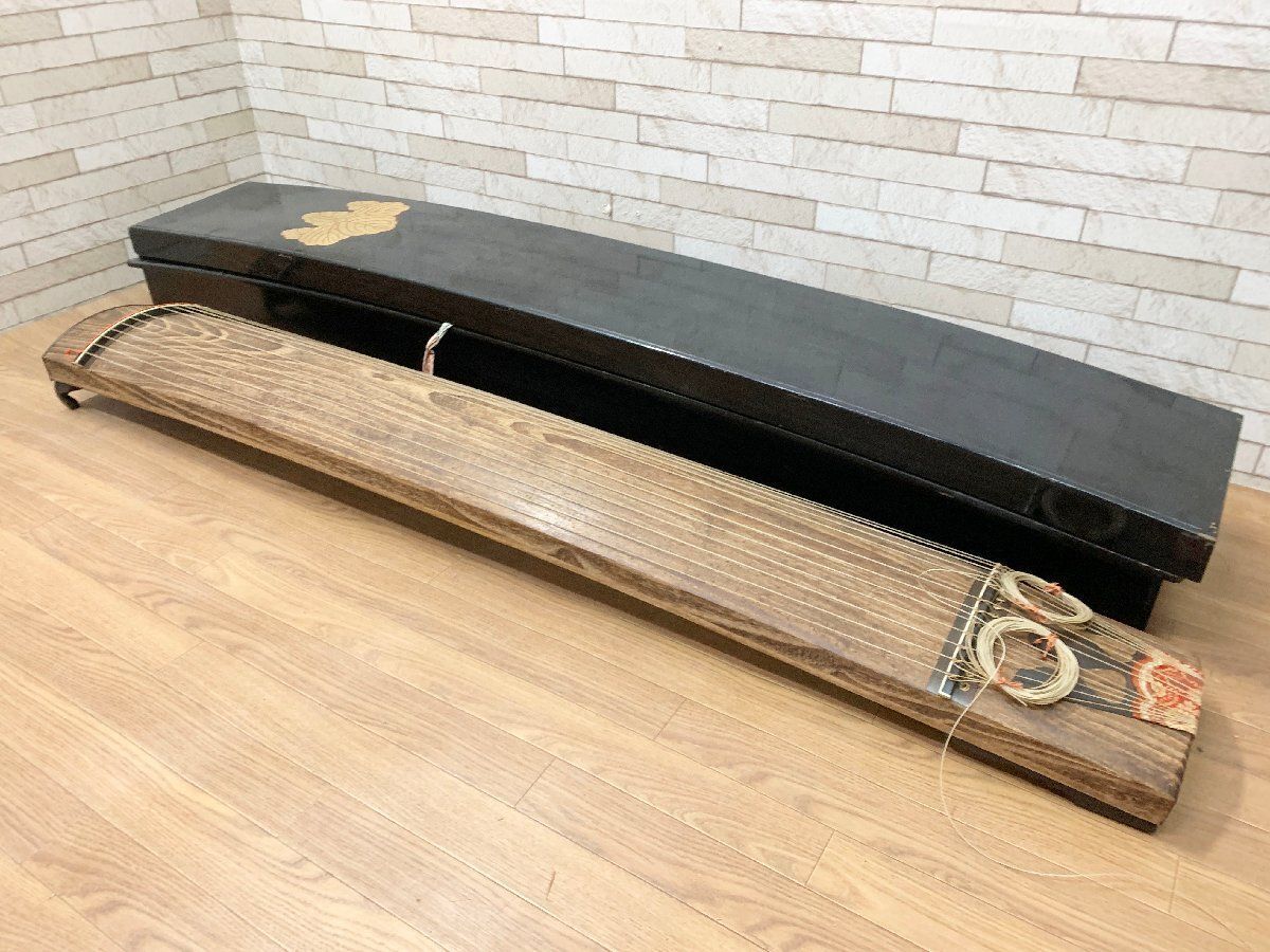 □13弦 お琴 お筝 引取歓迎 和楽器 弦楽器 音楽 和琴 すだれ彫り 
