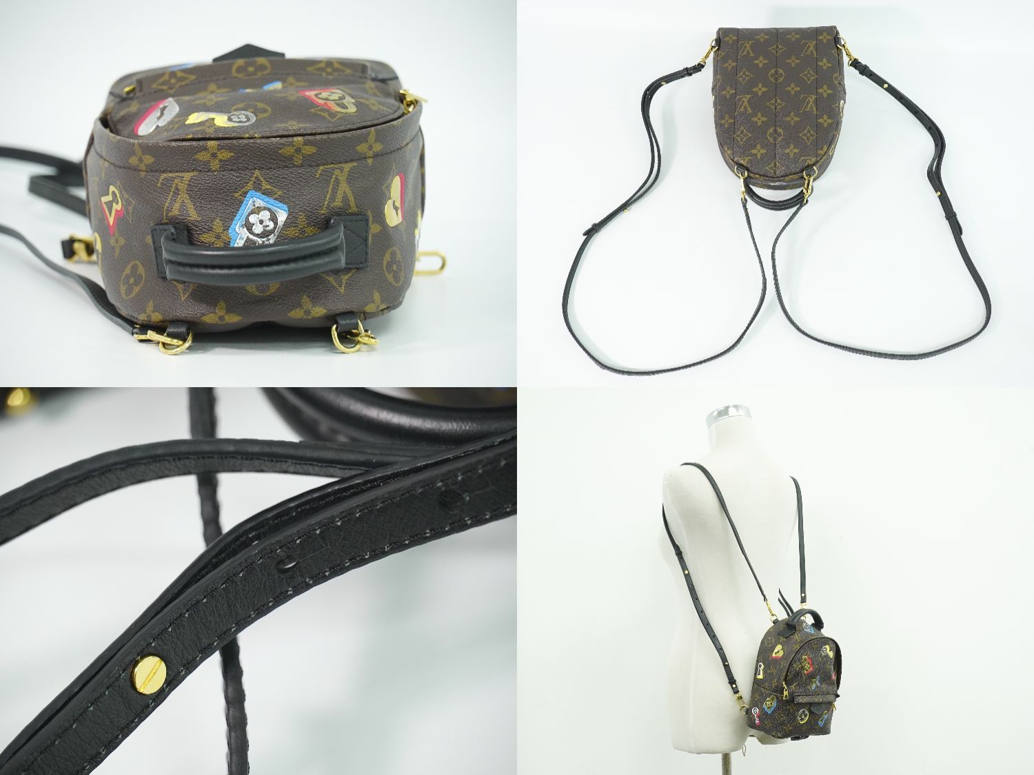 本物 ルイヴィトン LOUIS VUITTON LV パームスプリングス MINI ラ