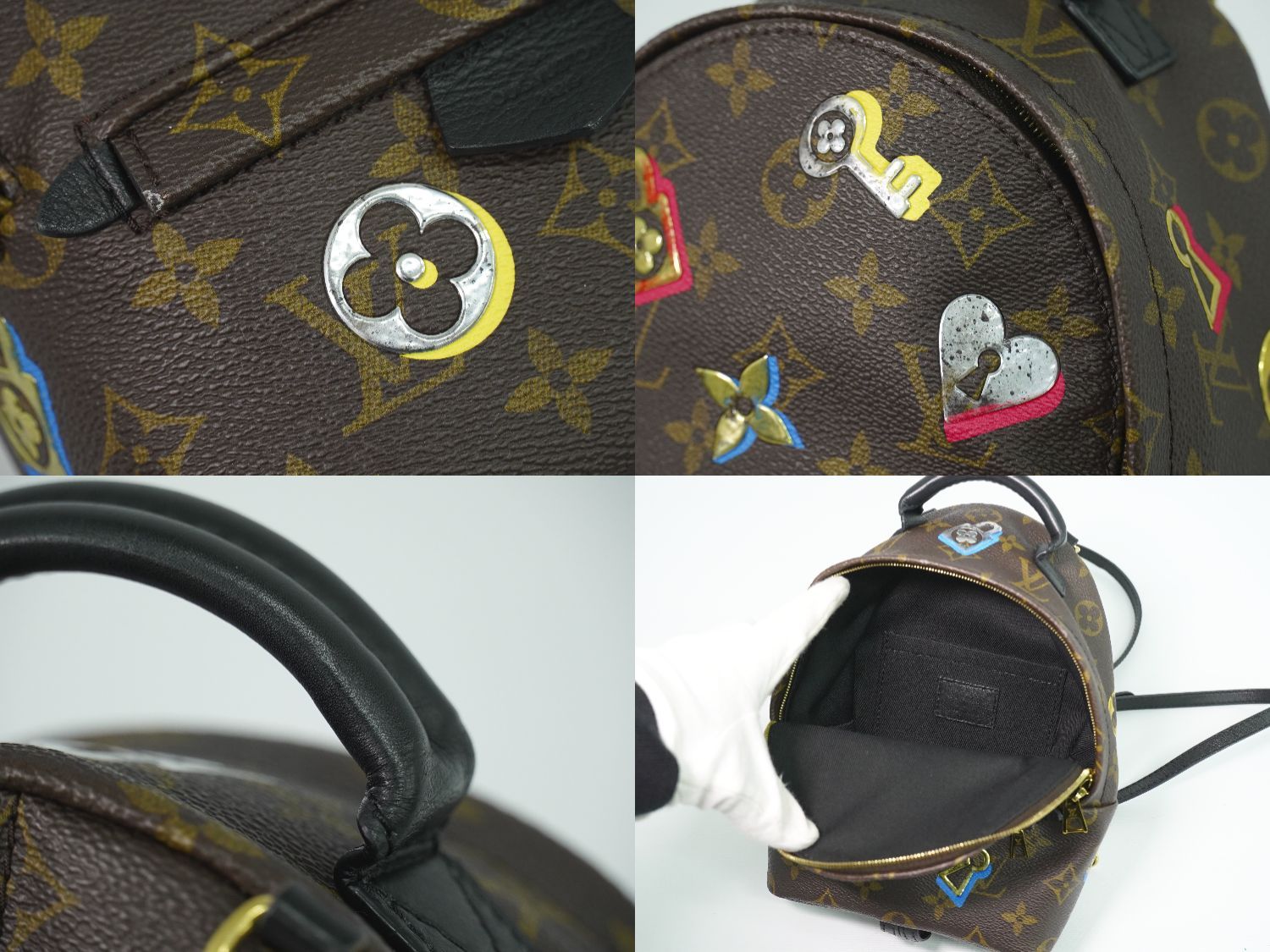 本物 ルイヴィトン LOUIS VUITTON LV パームスプリングス MINI ラ 