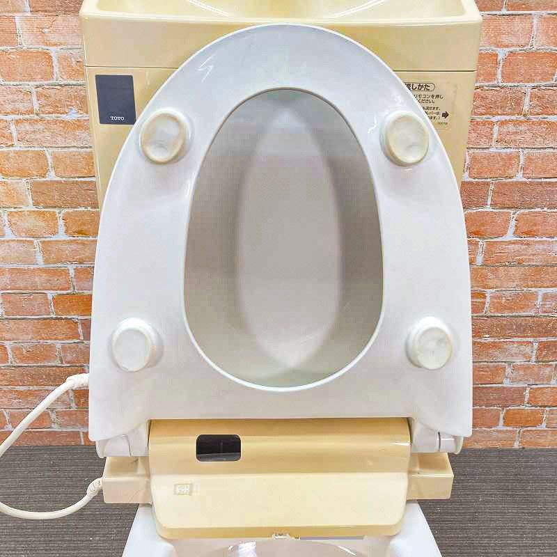  品 TOTO トイレ洋式便器 床下排水 CS 87 B とウォシュレット一体型タンク SC 1 パステルアイボリー 33 トイレ 住宅設備