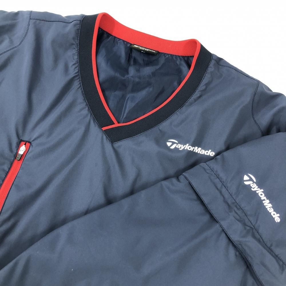 美品】テーラーメイド 2WAY中綿スニード ネイビー×レッド ロゴプリント