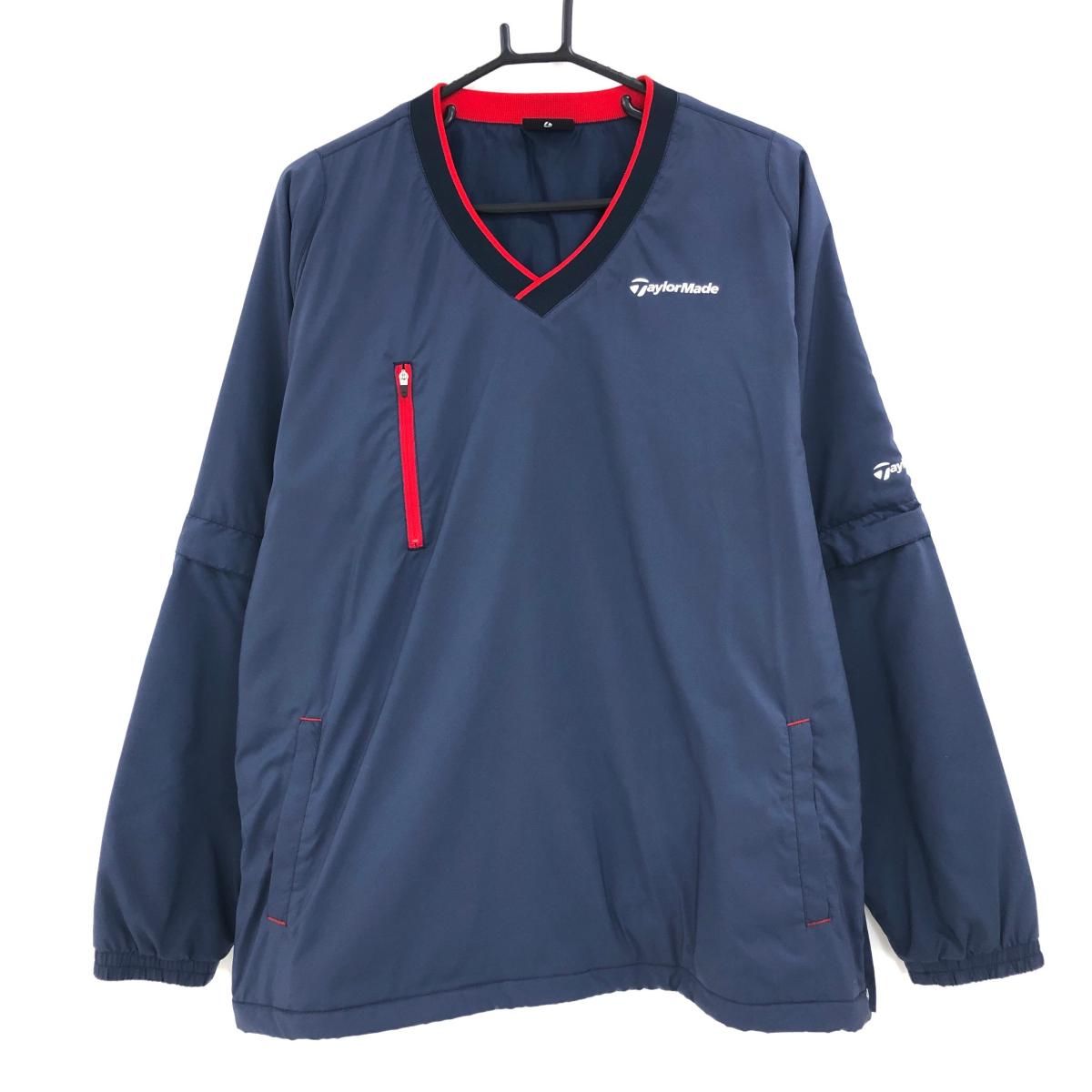美品】テーラーメイド 2WAY中綿スニード ネイビー×レッド ロゴプリント