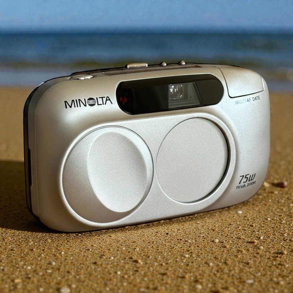 動作品】美品 ミノルタ MINOLTA 75W RIVA ZOOM フィルムカメラ 動作
