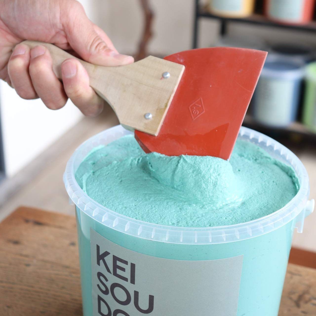 在庫処分 U-SELECT ユーセレクト 珪藻土 左官 塗り壁 壁材 塗料PLASTER TYPE 5 kg SEAFORM