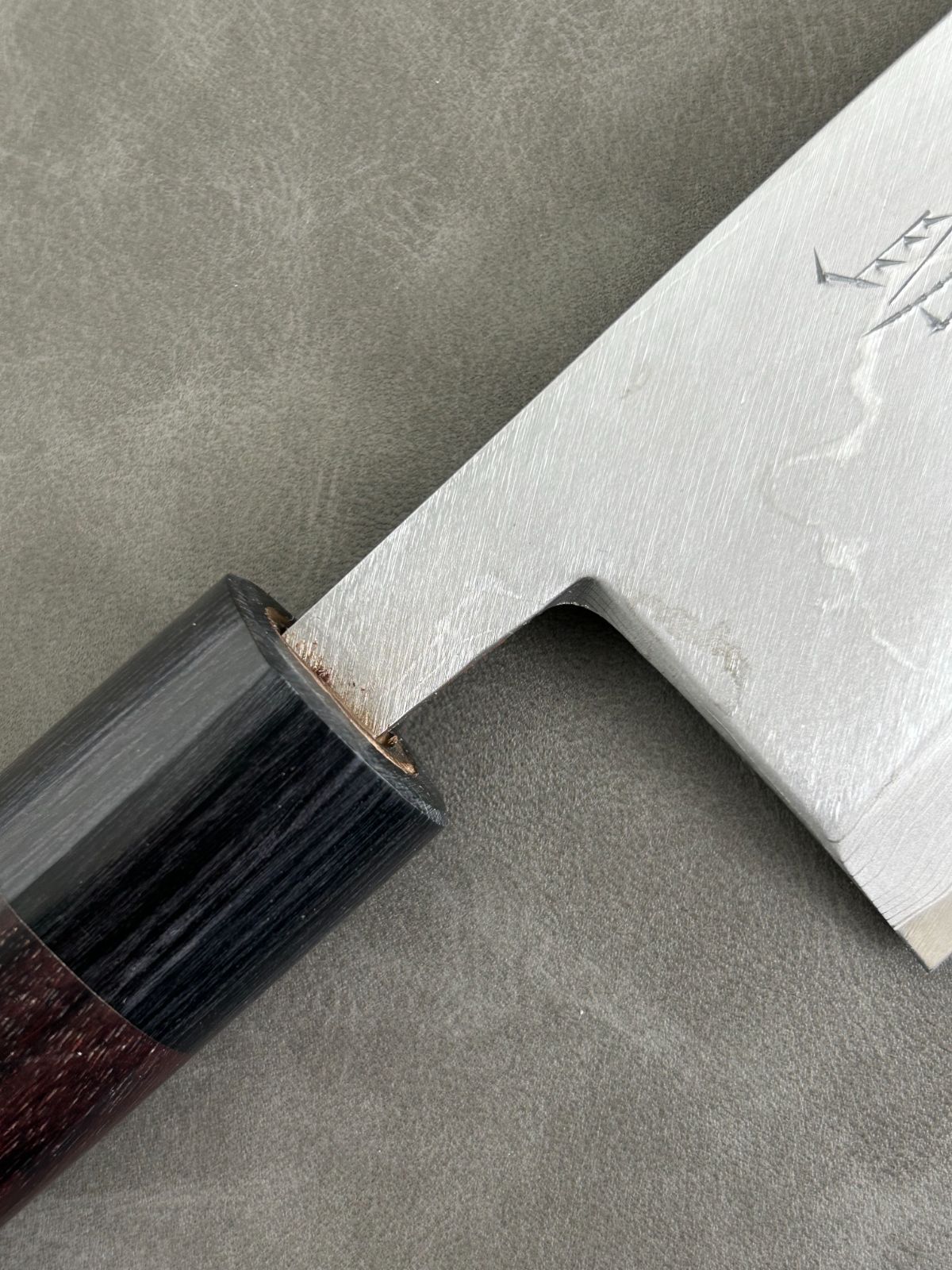 訳あり】 仙助 包丁 出刃 ダマスカス 安来鋼青紙2号 180mm 紫檀