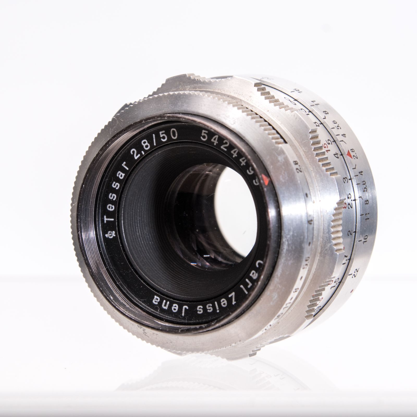 Carl Zeiss Jena Tessar 50mm F2.8 エキザクタマウント 5424499【並品