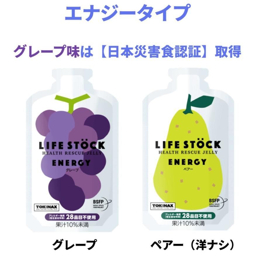 LIFE STOCK 防災備蓄ゼリー 4種×10食 セット 災害 カロリー補給 栄養補給 5年保存 ライフストック おやつ 防災グッズ 防災セット