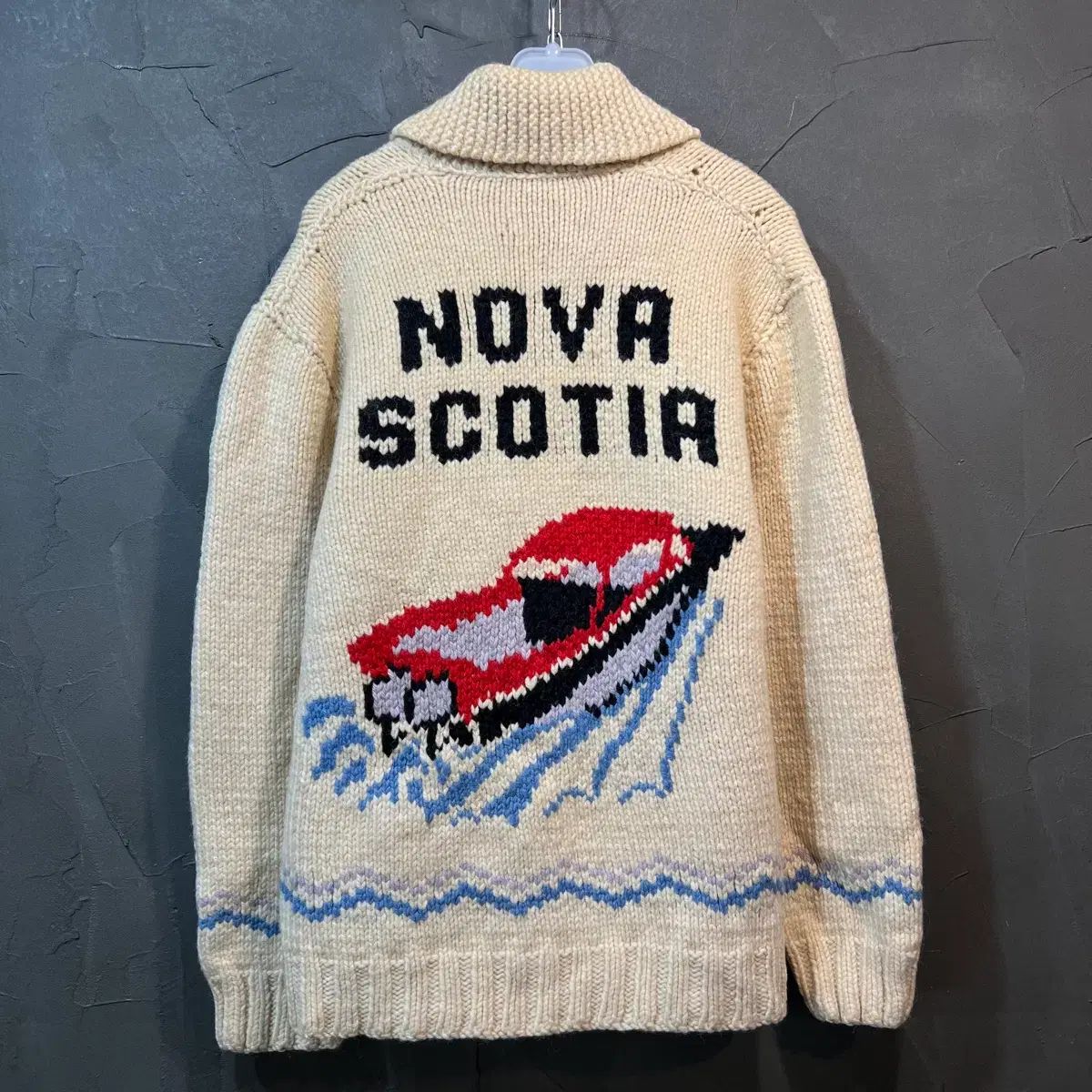 60-70s ヴィンテージ LIGHTNING ZIP カウチンニット セーター 60s 
