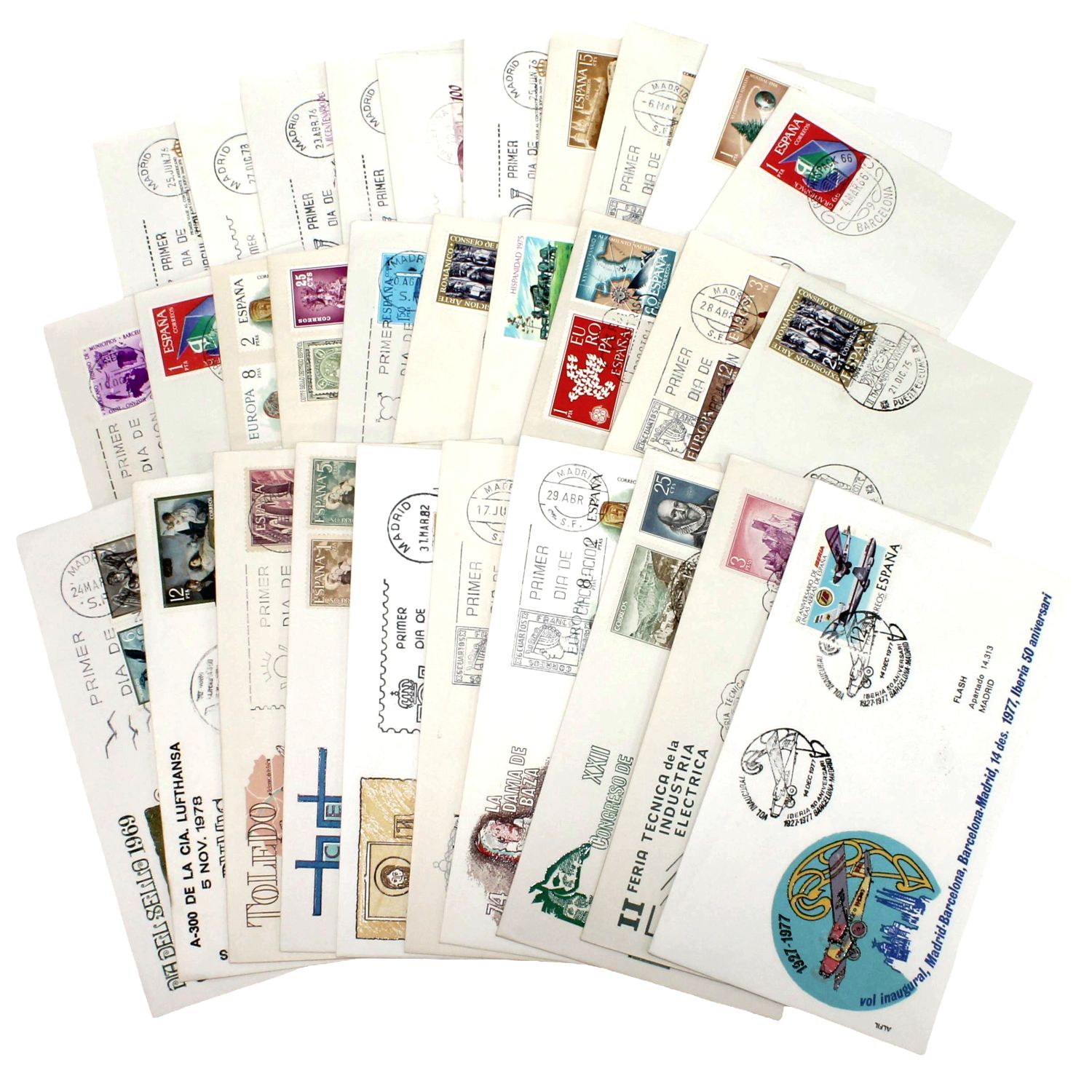 大量】スペイン 初日カバー FDC 約350枚セット 1960〜80年代 記念切手