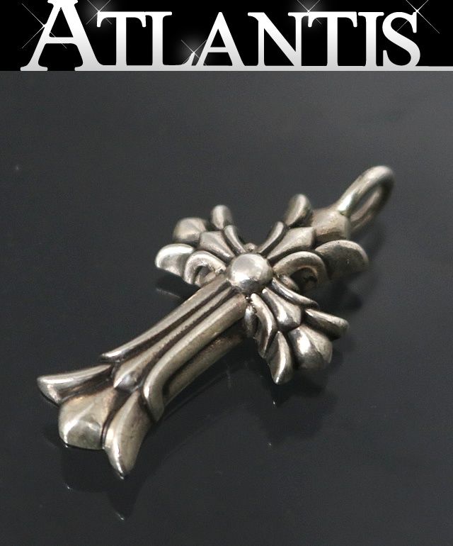 クロムハーツ　ネックレス　クロス　正規品 CHROME HEARTS 銀座店 クロムハーツ ダブルCHクロス XS ペンダント