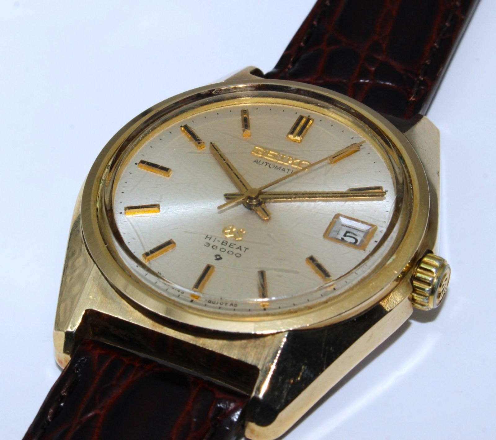  VRW 1578 時計 SEIKO セイコー 6145 8000 グランドセイコー ハイビート SL文字盤 メンズ 自動巻き 腕時計 稼働品 プチプラ 自動巻き時計 腕時計(アナログ)