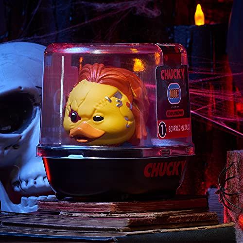 TUBBZ チャッキー スカーレッド コレクタブルビニールラバーダックフィギュア ? グッズ ホラーTV 映画po b 7 9 c 6 fc