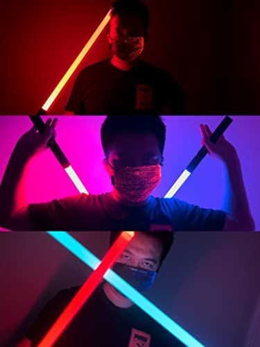 LED ライトセーバー 充電式 合体 光る刀 光る剣 コスプレ カラーチェンジ TIKTOK 撮影用小道具 光るソード 光るおもちゃ プレゼント パーティーグッズpo 2075313 b