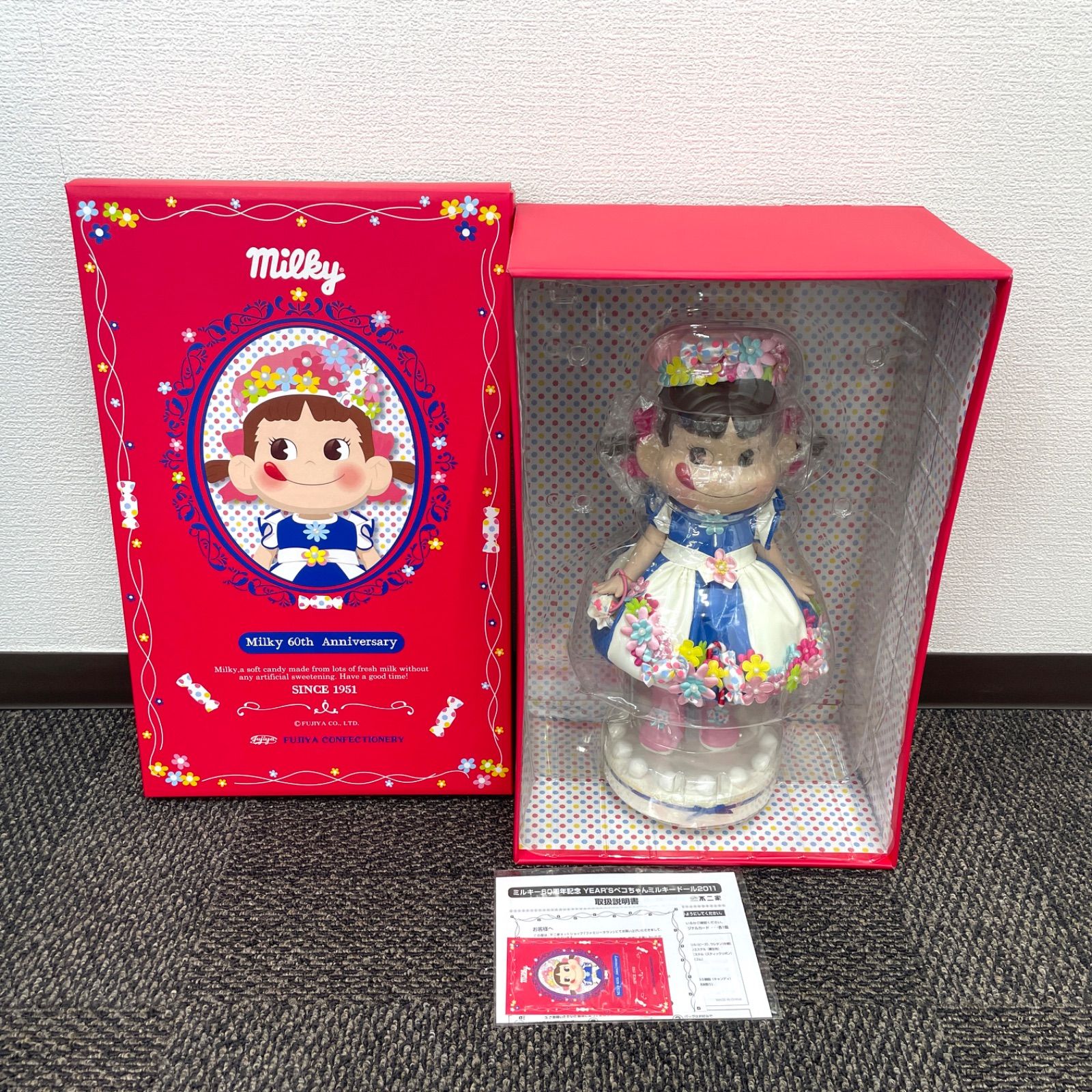 未使用品】不二家 Milky 60th Anniversary ペコちゃん ドール 人形