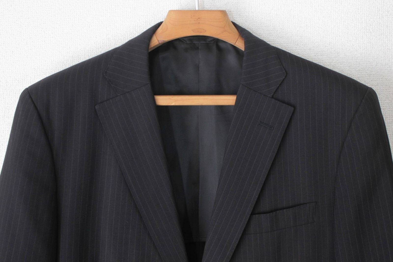 56【美品】ニューヨーカー スーツ AB7 メンズ LL 3L ブラック 黒 パンツウォッシャブル】スーツ Pinky Wolman 通年 1207753196 | スーツ