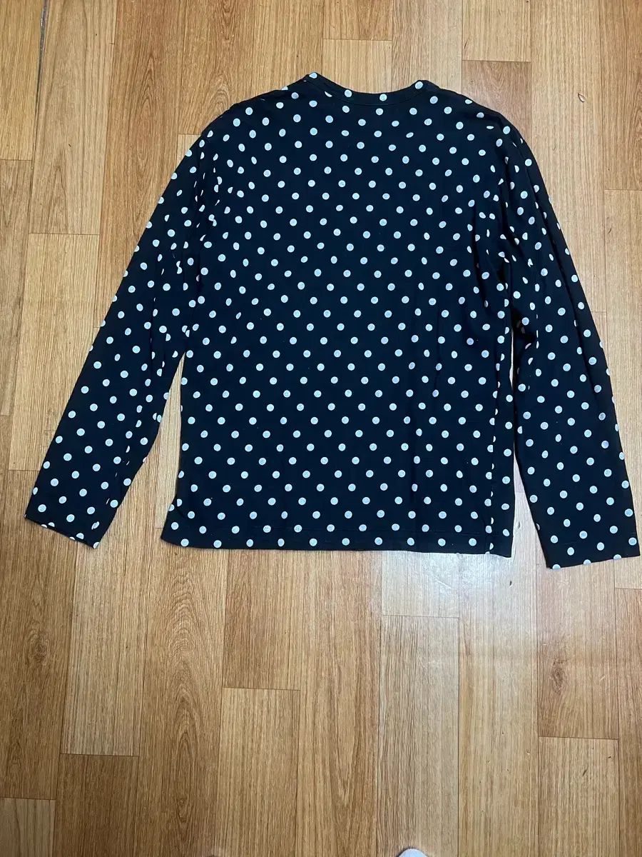 des ドット COMME コムデギャルソン GARCONS 長袖 ロンT BLACK