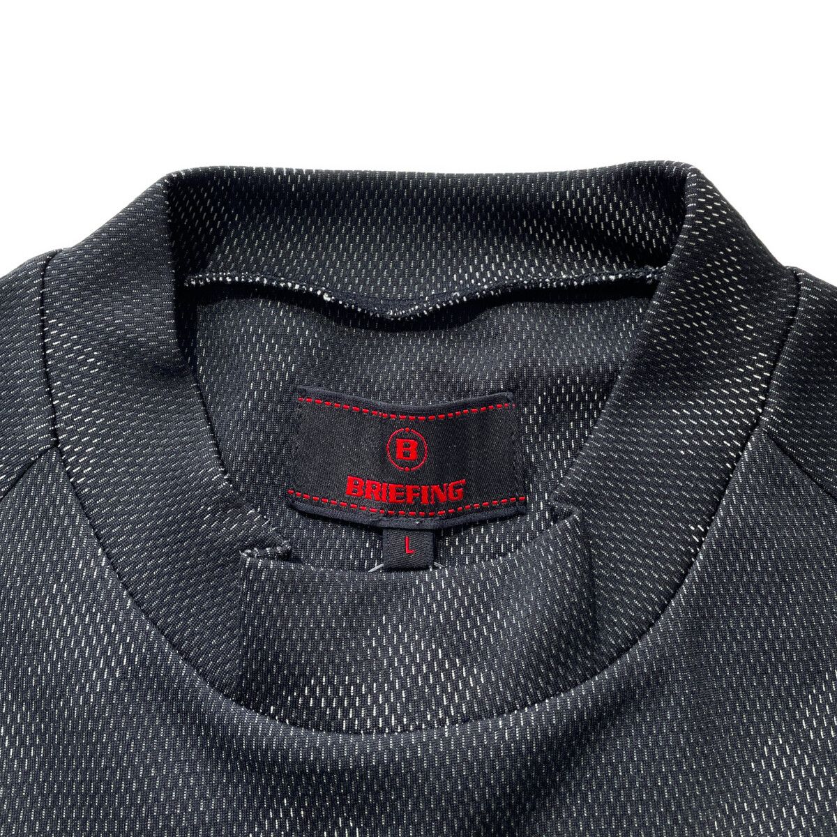 中古 メンズ ブリーフィング BRIEFING 半袖シャツ L 黒 ブラック