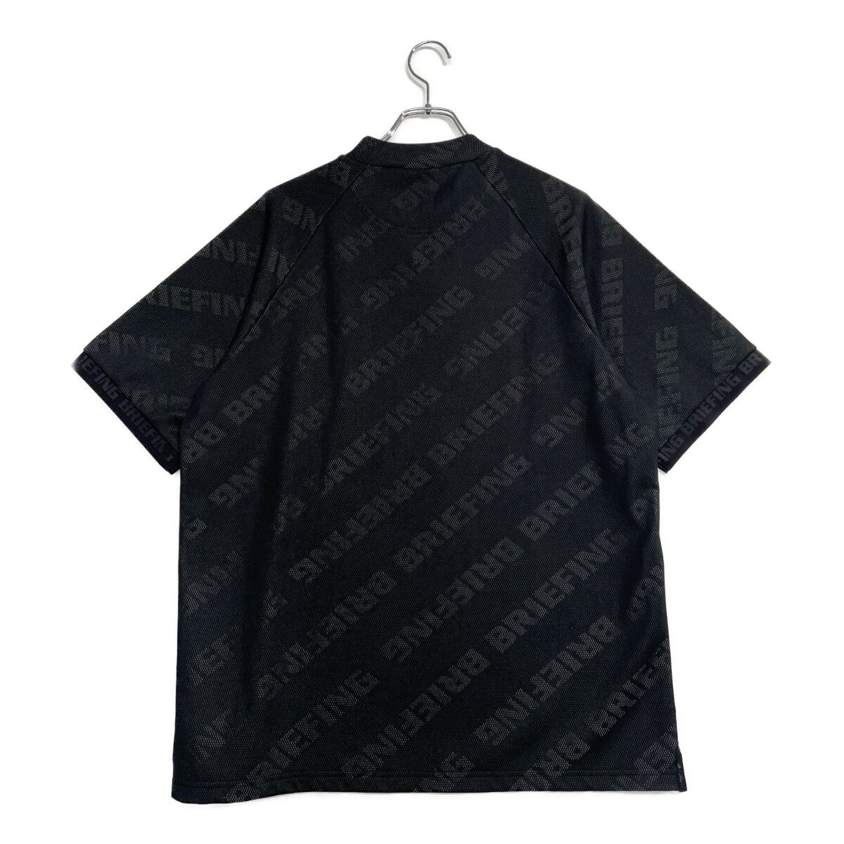 ［新品未使用］BRIEFING ブラックモックネック半袖シャツ 中古 メンズ ブリーフィング BRIEFING 半袖シャツ L 黒 ブラック