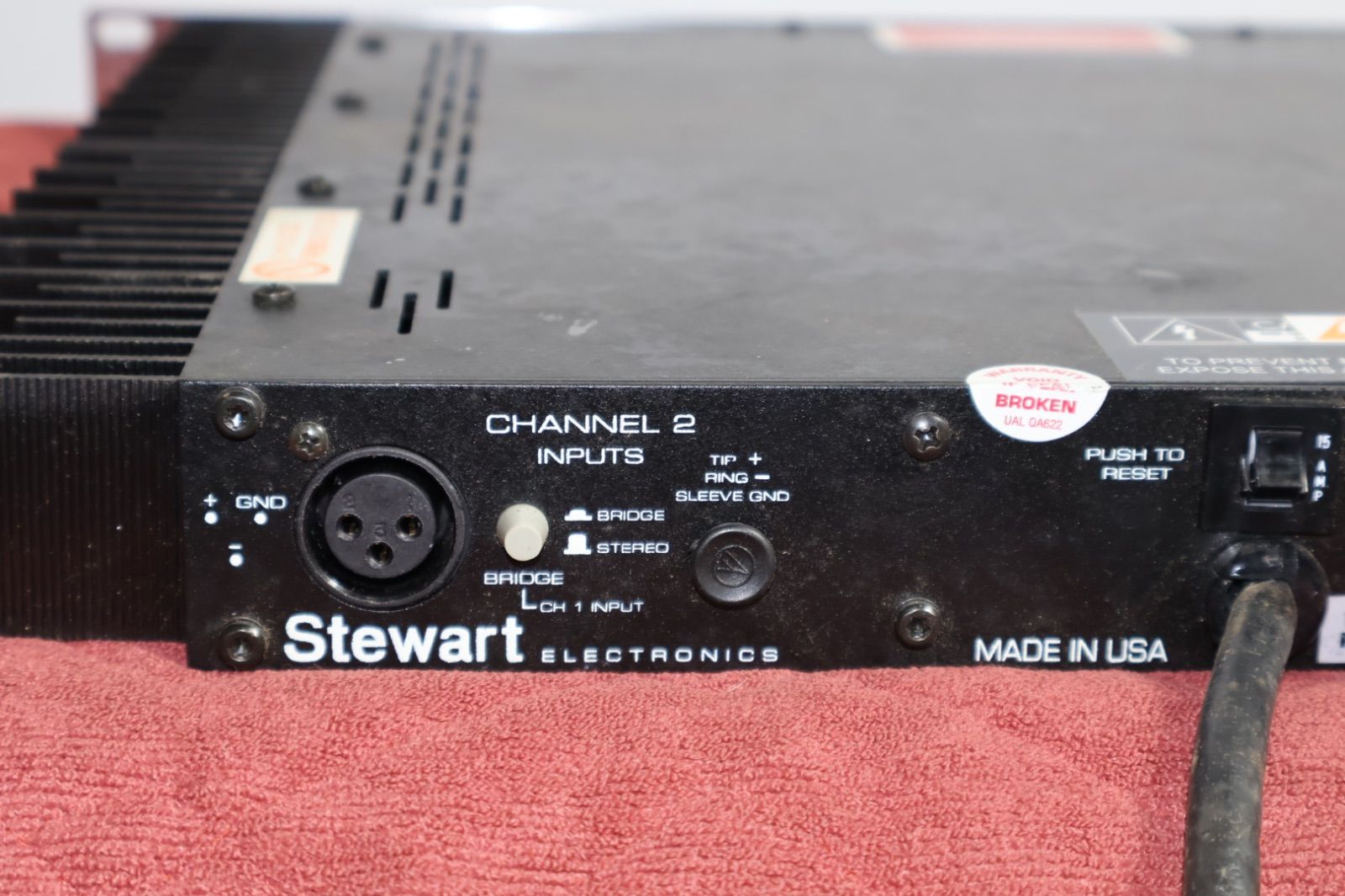 Crest Audio PRO REFERENCE 1000 パワーアンプ 業務用 通電確認済み E