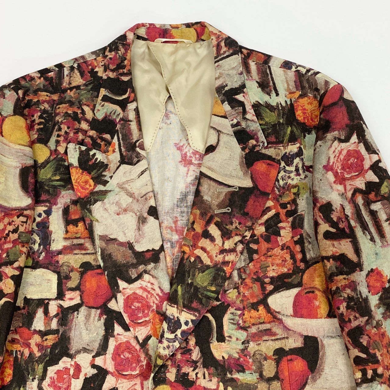 36b9【美品】Paul Smith ポールスミス 絵画シリーズ テーラード 