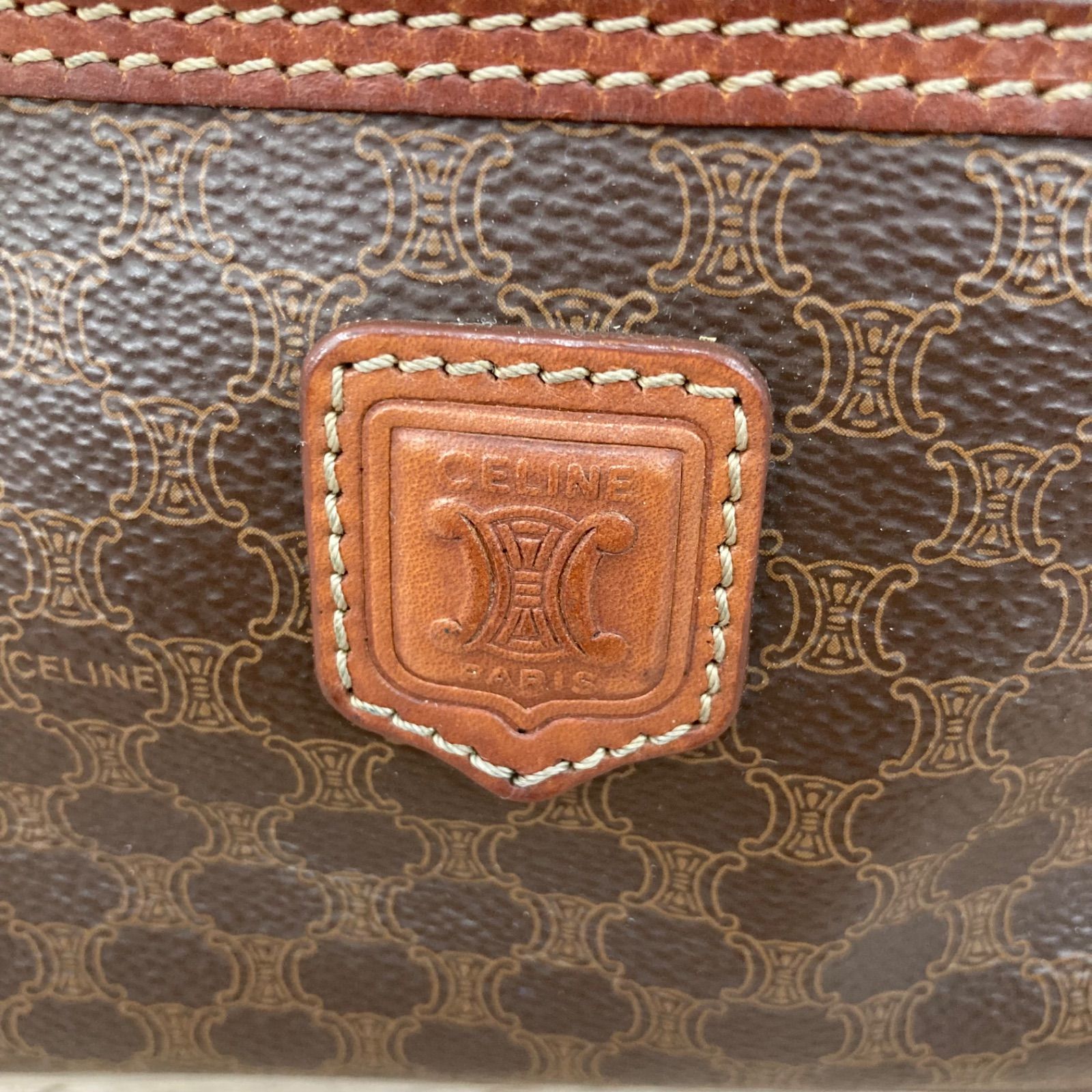 CELINE セリーヌ バニティポーチ マカダム柄 平塚店 衣料品 - メルカリ