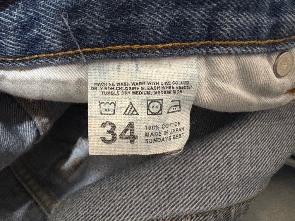 SUNDAYS BEST サンデイズベスト REGULAR FIT STONE WASHED BLUE DENIM