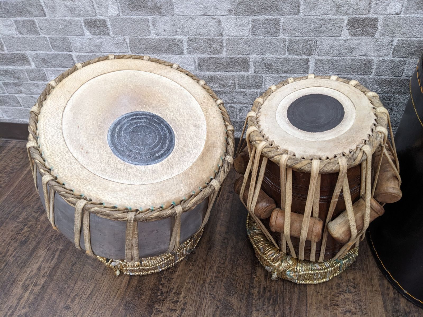 タブラ バーヤ セット◇北インド民族楽器 打楽器 太鼓 ハードケース