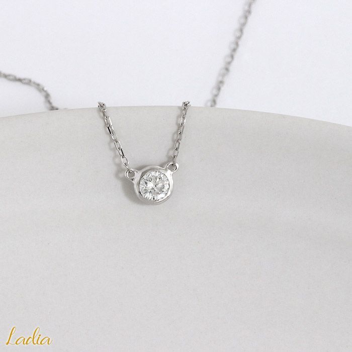 ダイヤモンド ネックレス プラチナ 0.18ct Pt900 Pt850 フクリン 