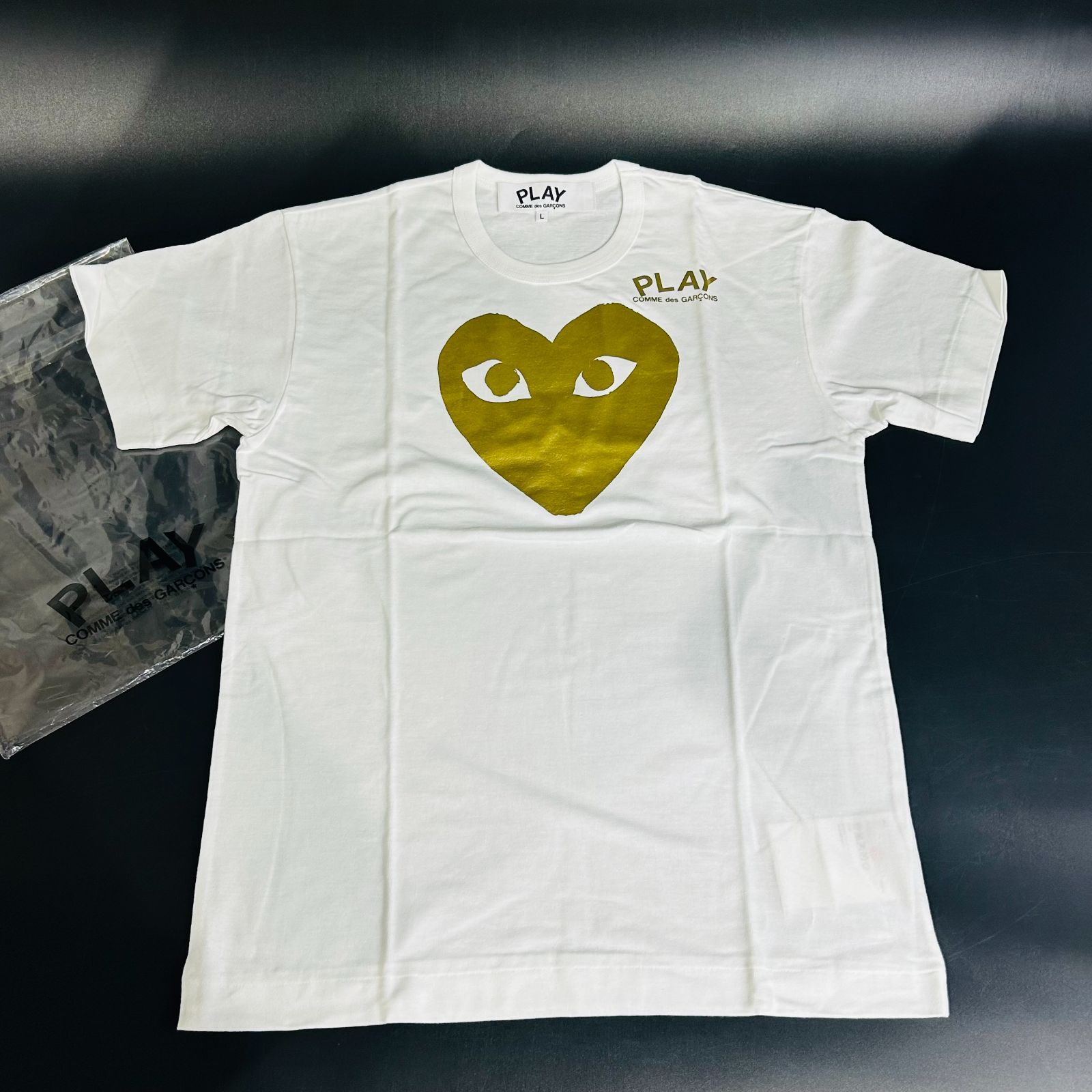 未使用品 PLAY COMME des GARCONS プレイコムデギャルソン 半袖 T 