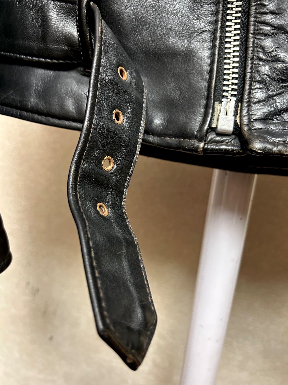 厳選コレクト80,sモデルSchottバイカータグ618US茶芯ライダース36
