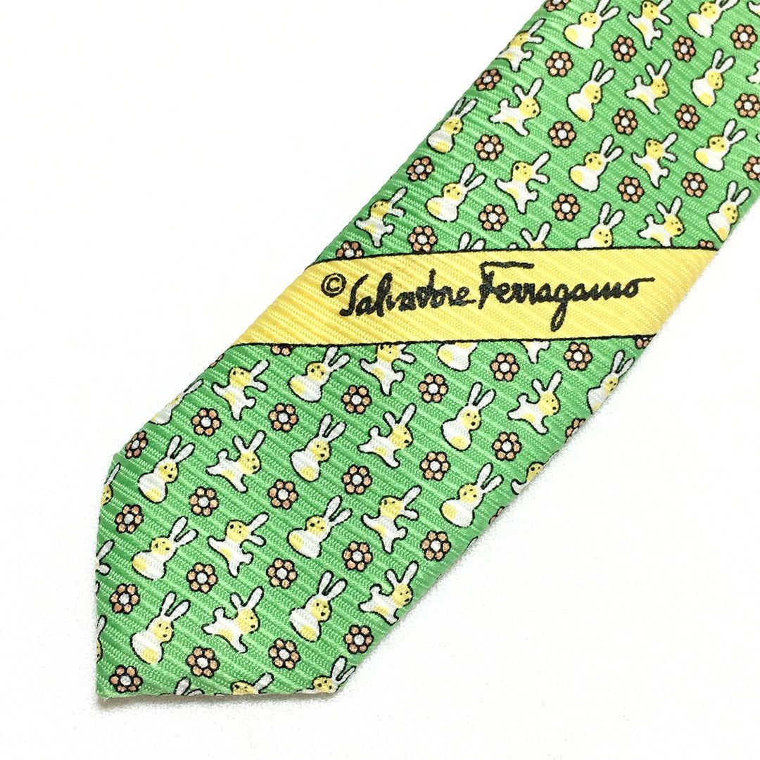 未使用級 サルヴァトーレフェラガモ Salvatore Ferragamo ネクタイ