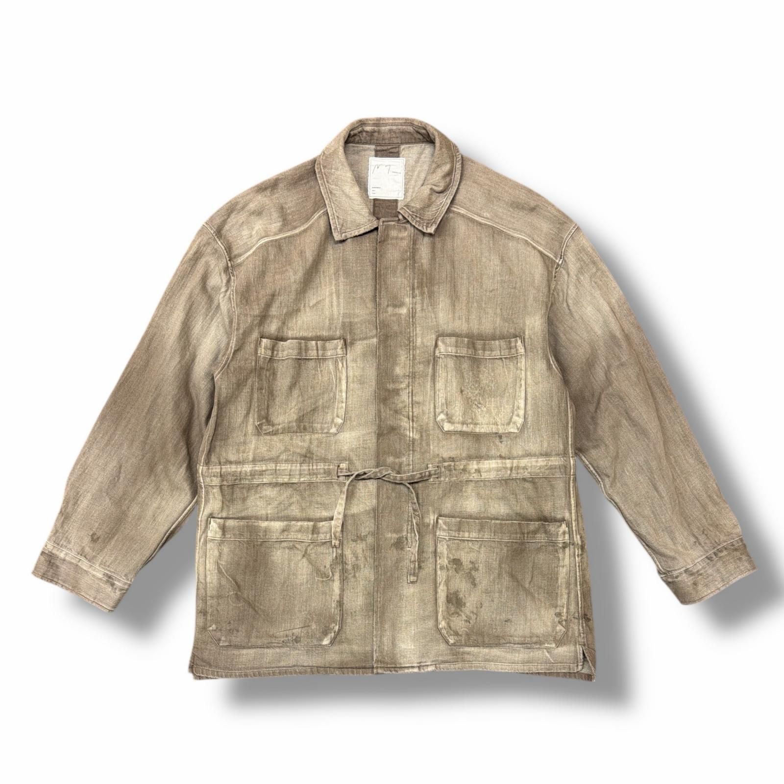 参考上代47300円 ANCELLM 24AW AGING DENIM SHIRT JACKET エイジング 