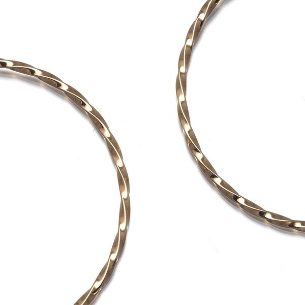 アガット ピアス ツイスト フープ K10PG #186769 - メルカリ