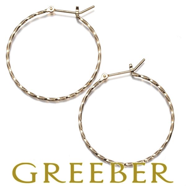 アガット ピアス ツイスト フープ K10PG #186769 - メルカリ