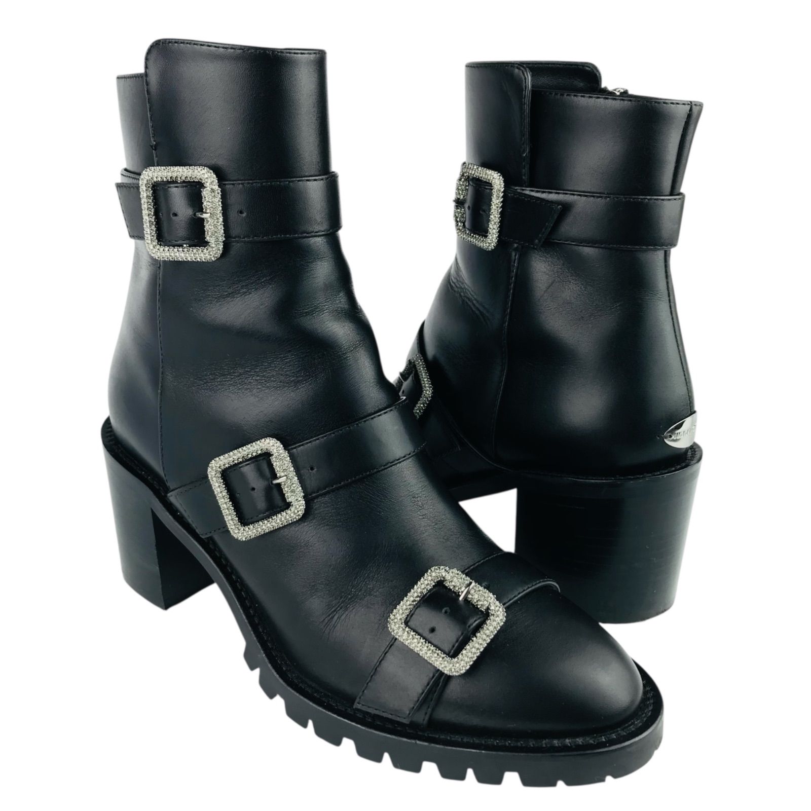 美品☆JIMMY CHOO・ジミーチュウ【HANK 65】レディース レザー 
