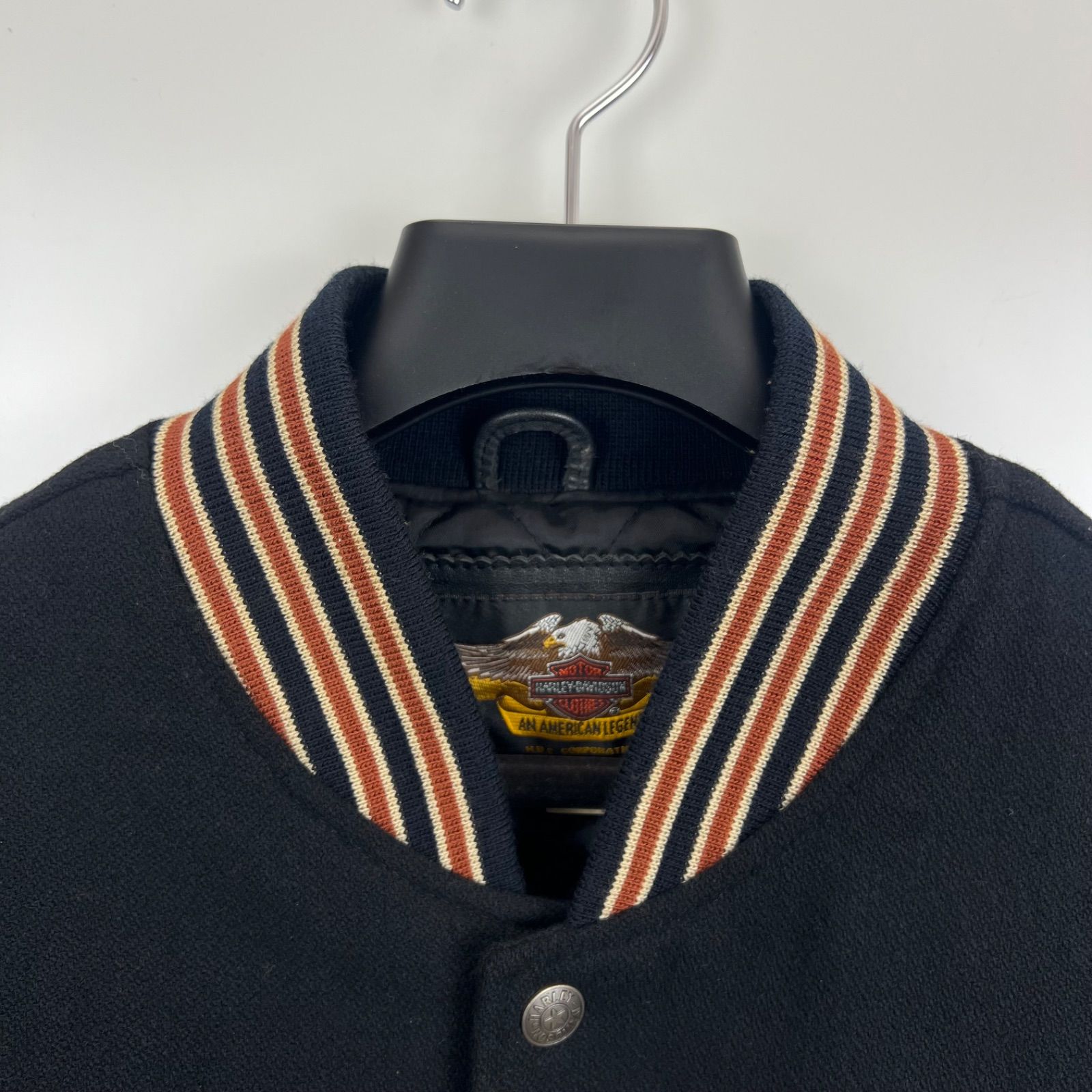 HARLEY DAVIDSON 00s HDC vintage Leather varsity jacket L ハーレー 