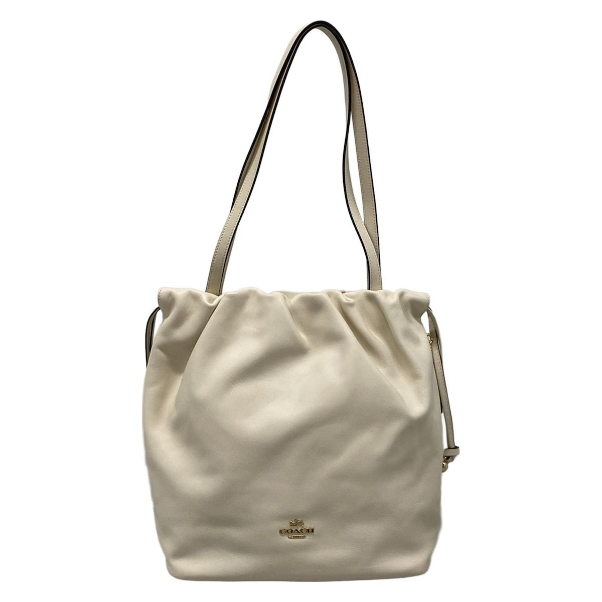 レディース COACH(コーチ) トートバッグ - CV947 アイボリー レザー