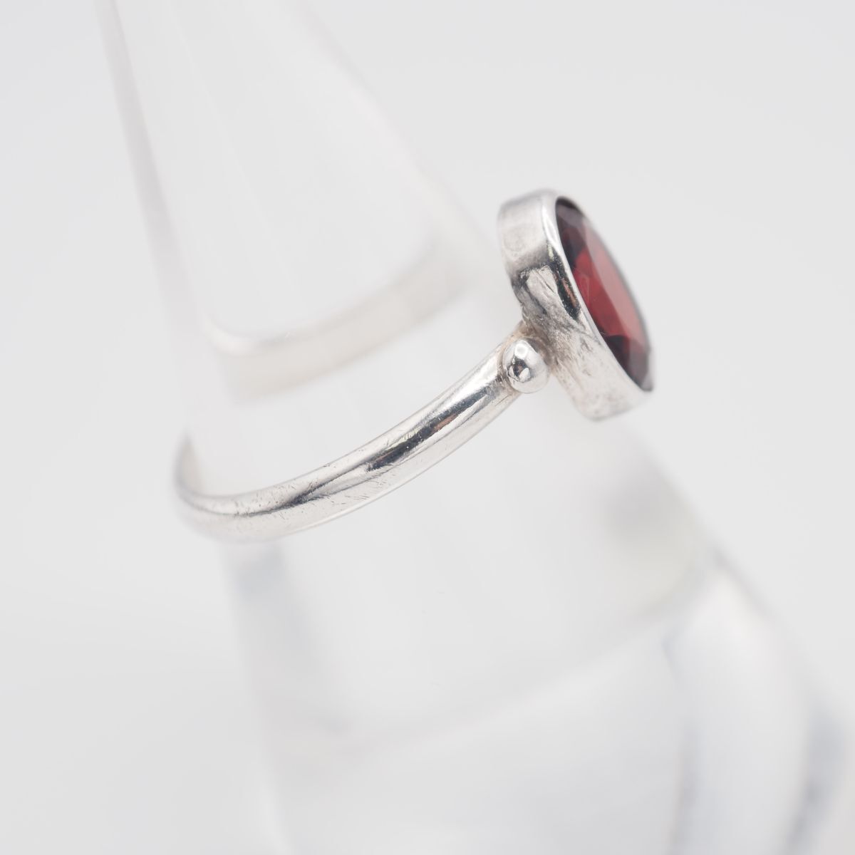 M679 ガーネット 925S刻印 リング デザイン シルバー 指輪 1月誕生石