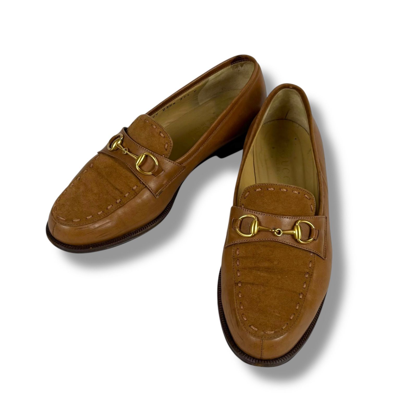 グッチ GUCCI ホースビット ステッチ ローファー レザーシューズ