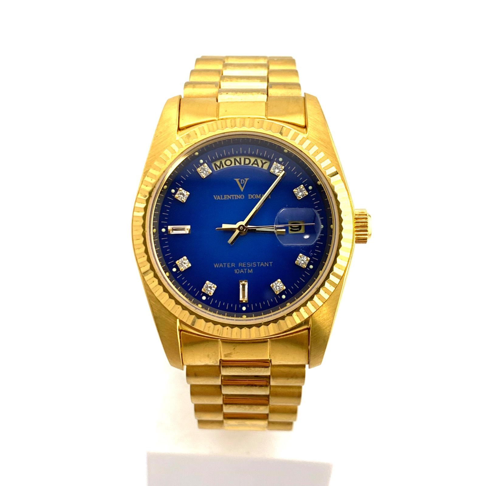 中古】VALENTINO DOMANI VD-2039 腕時計 防水 青 - メルカリ