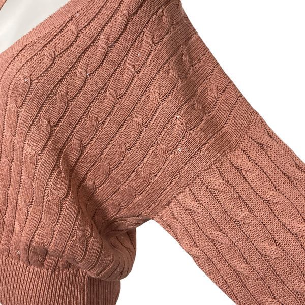 ◇ ブルネロクチネリ BRUNELLO CUCINELLI Vネックケーブルニット