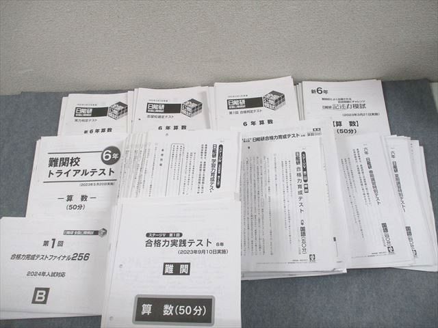 日能研 小6 全国公開模試 実力判定/記述力模試/合格力育成テスト 等 2023年度実施 テスト計49回 通年セット ★ 230L2D 日能研 小6 全国公開模試 実力判定/記述力模試/合格力育成テスト 等