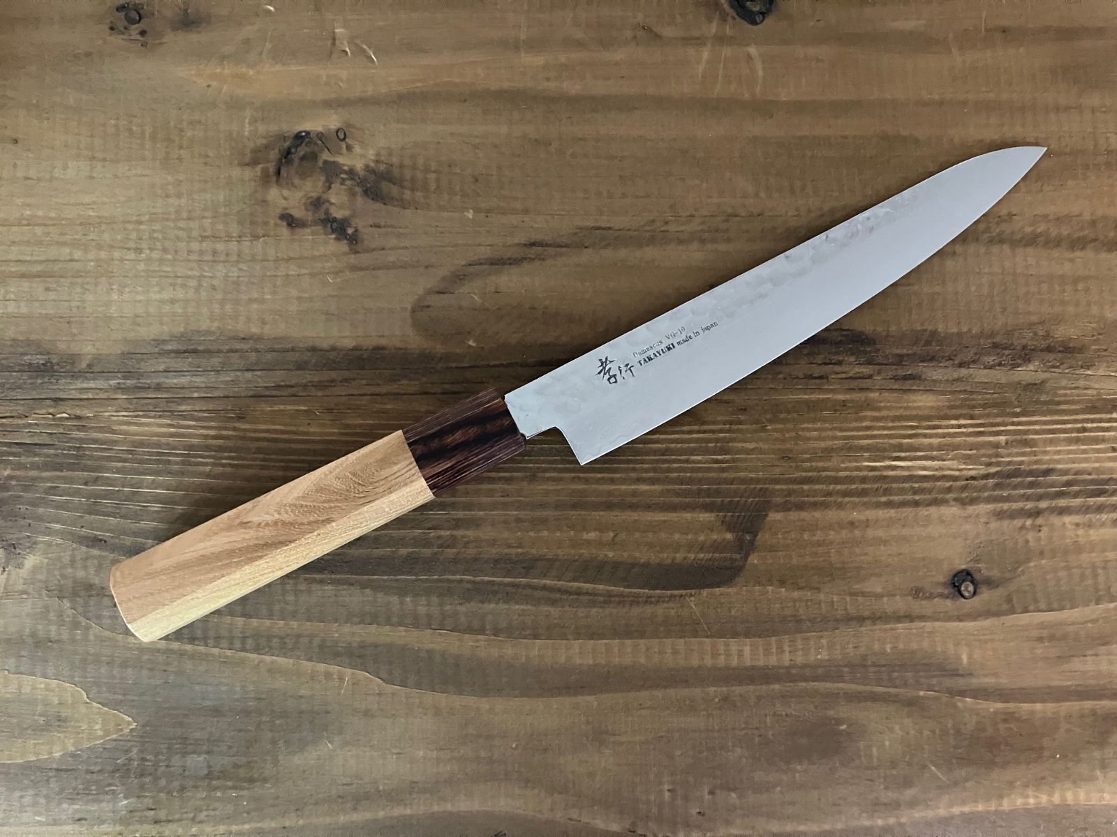 人気商品！】堺孝行 33層槌目ダマスカス和式ペティナイフ 150mm - メルカリ