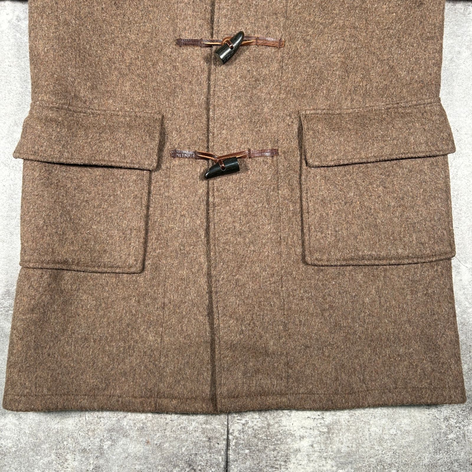 Traditional British Dufflecoat ダッフルコート  UK製 イギリス製 70年代 裏地チェック柄 ブラウン ウール vintage Traditional British Dufflecoat ダッフルコート UK製 イギリス製 70